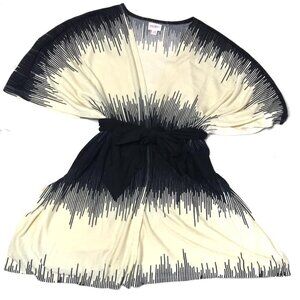 NEW NWT Lularoe Savannah Soft Knit Belted Kaftan Cream Ivory Black S/M L/XL